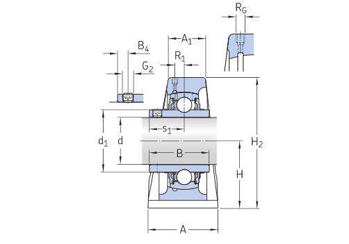 耐高温轴承座UCP20928 为汽车喷涂车间提供高温环境下的可靠支撑